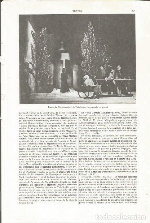 Postcards: LAMINA ESPASA 36943: Escena de Divinas palabras de Valle Inclan en Munich - Varios