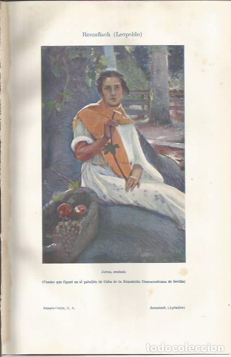 Cartes Postales: LAMINA ESPASA 36975: Joven sentada, por Leopoldo Roma&ntilde;ach - Varios