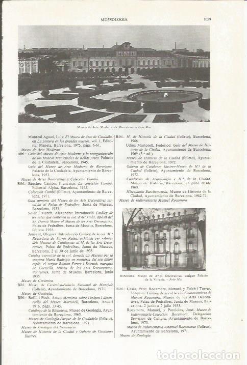 Cartes Postales: LAMINA ESPASA 36900: Museo de Arte Moderno de Barcelona - Varios