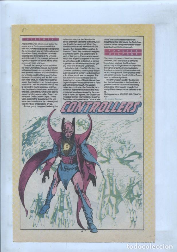 Cartes Postales: Ficha personaje DC Comics numero 117: Controllers y Copperhead - VARIOS