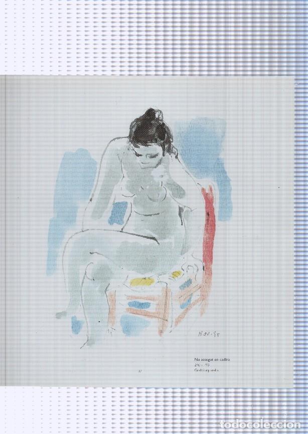 Postales: Teresa Llacer pagina 37/38: Nu assegut en cadira + Nu - NULL