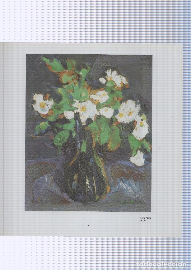 Postales: Teresa Llacer pagina 79/80: Flors + Nu juagant amb la prenda - NULL