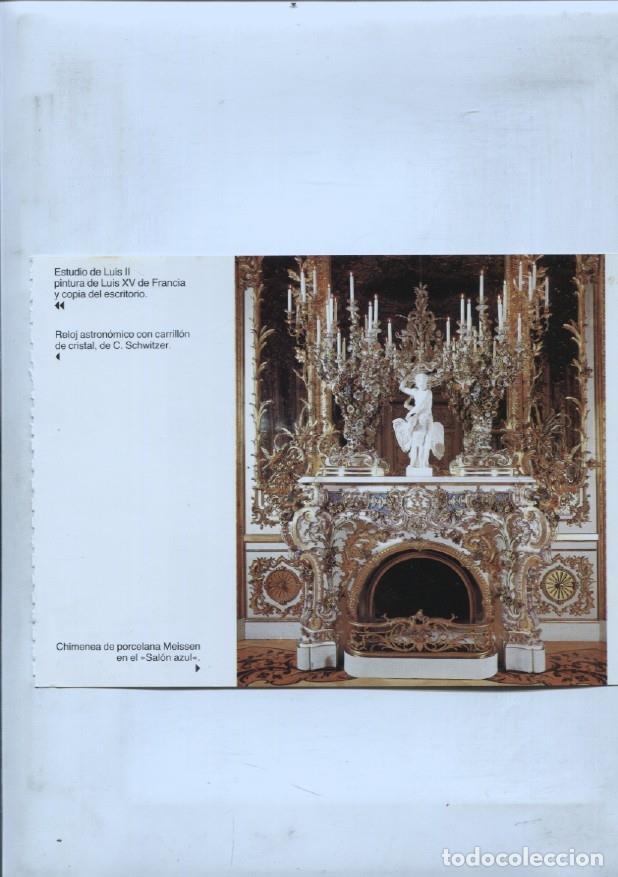 Postales: lamina souvenir del palacio Herrenchiemsee: Chimenea y Lampara en porcelana - VARIOS