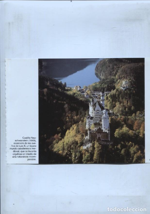 Postales: lamina souvenir del palacio Herrenchiemsee: Castillo Neuschwanstein y Lago Chiem - VARIOS