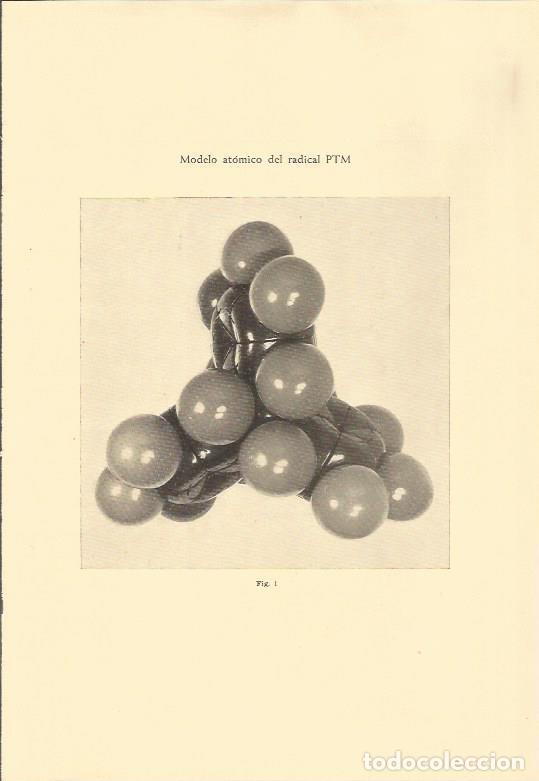Cartes Postales: LAMINA 25622: Modelo atomico del radical PTM - Varios