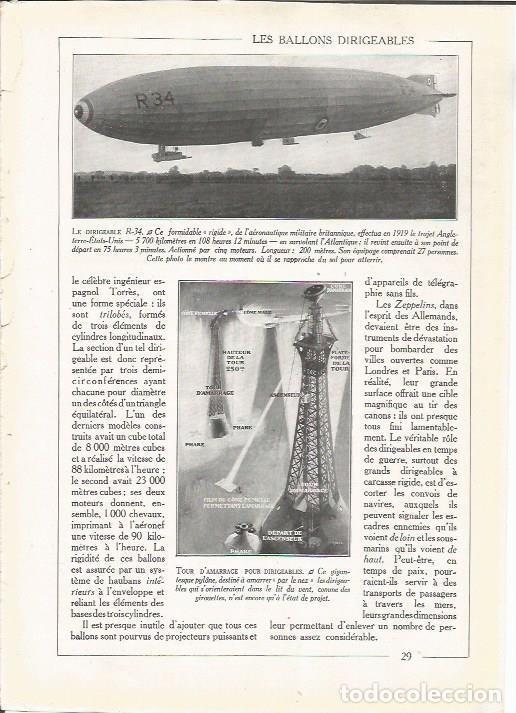 Cartes Postales: LAMINA 25690: El dirigible R-34 y torre para dirigibles - Varios