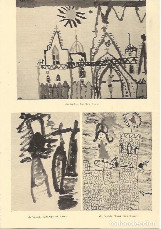 Cartes Postales: LAMINA 25655: La Catedral, por Juan Baeta y La Catedral, por Elisenda Oromi - Varios