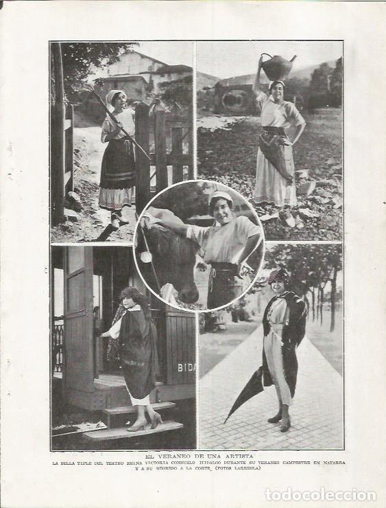 Postcards: LAMINA 25793: La actriz Consuelo Hidalgo en Navarra - Varios