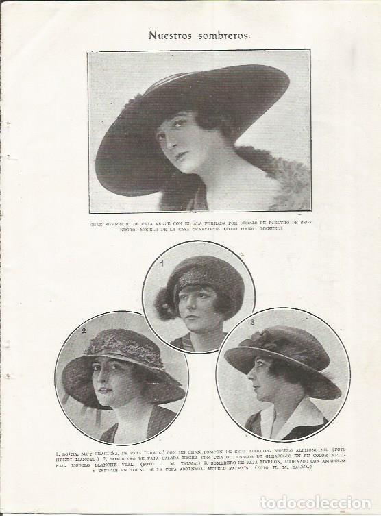 Postcards: LAMINA 25833: Moda de sombreros - Varios