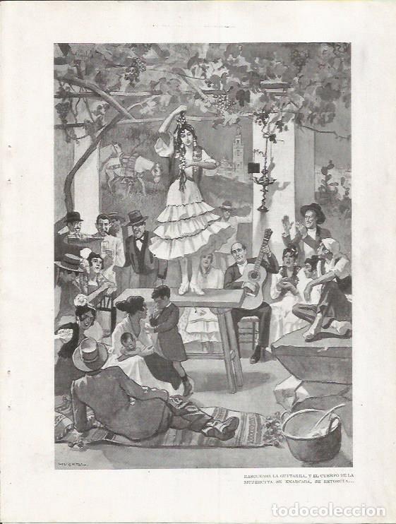 Postcards: LAMINA 25836: Ilustracion de Huertas para relato Por un clavel - Varios