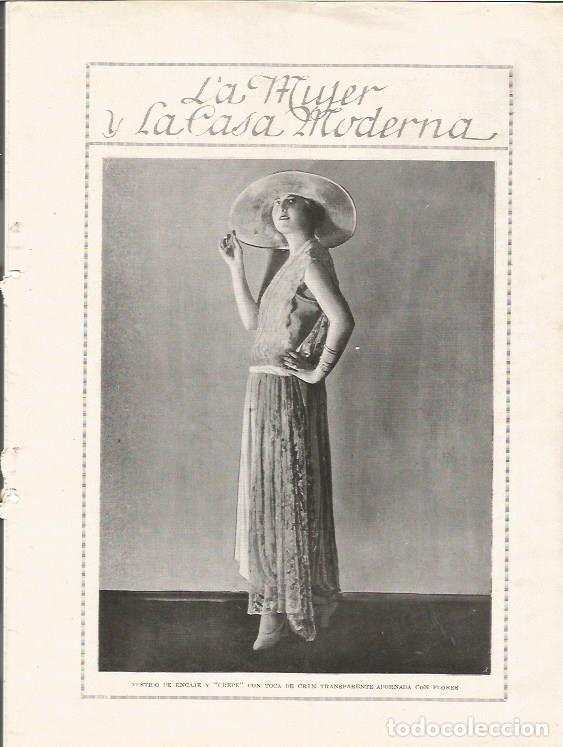 Postcards: LAMINA 25816: Vestido de encaje y crepe - Varios