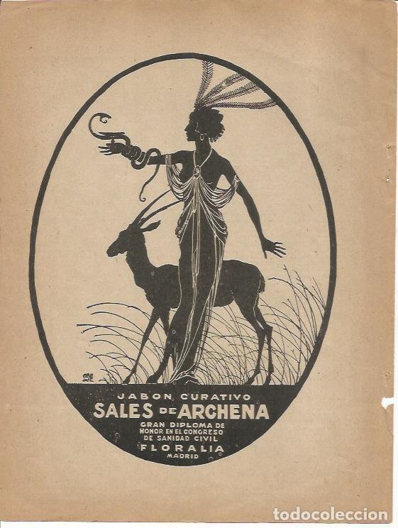 Postcards: LAMINA 25755: Publicidad de jabon Sales de Archena - Varios