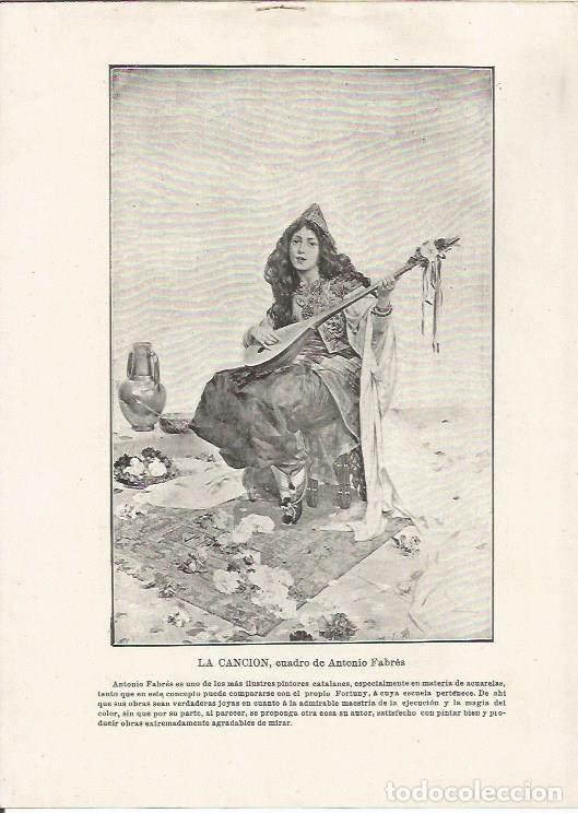 Postcards: LAMINA 25406: La cancion, por Antonio Fabres - Varios