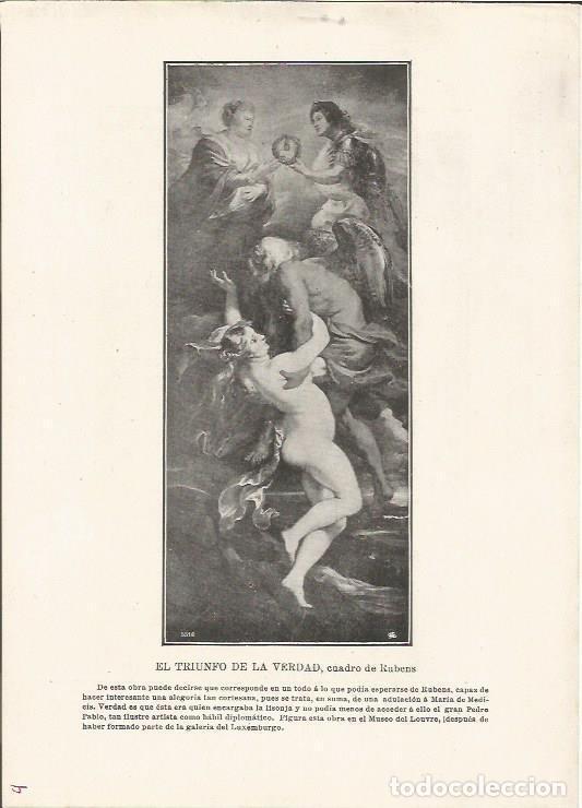 Postais: LAMINA 25426: El triunfo de la verdad, por Rubens - Varios