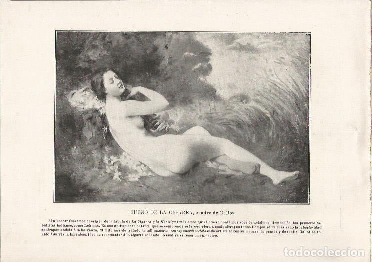 Postcards: LAMINA 25441: Sue&ntilde;o de la cigarra, por Gallot - Varios