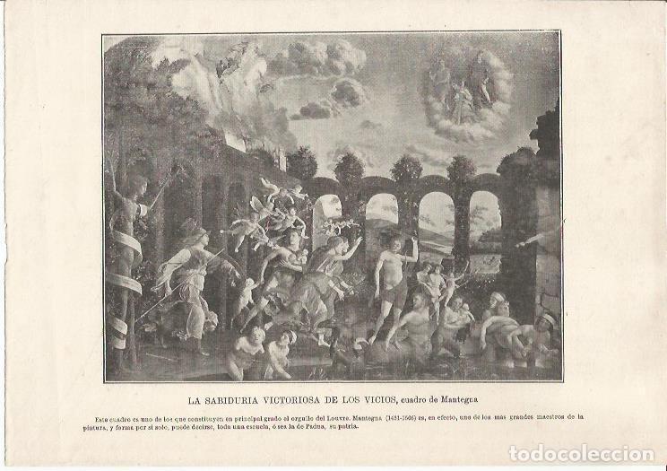 Postkarten: LAMINA 25399: La sabiduria victoriosa de los vicios, por Mantegna - Varios