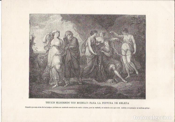 Postkarten: LAMINA 25457: Teuxis eligiendo sus modelos para la pintura de Helena, anonimo - Varios