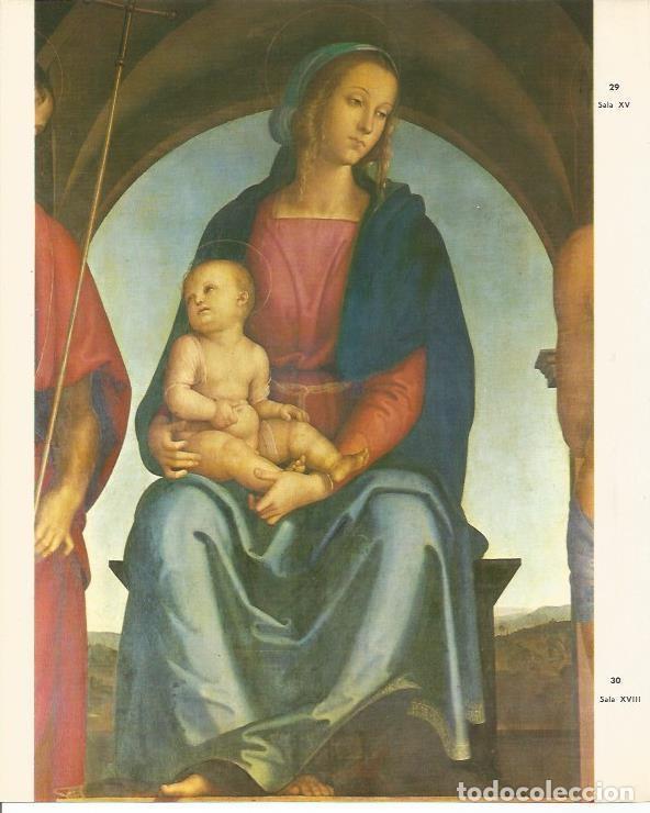 Postais: LAMINA 25377: Virgen con el Ni&ntilde;om por Perugino - M. Lenzini y E. Micheletti