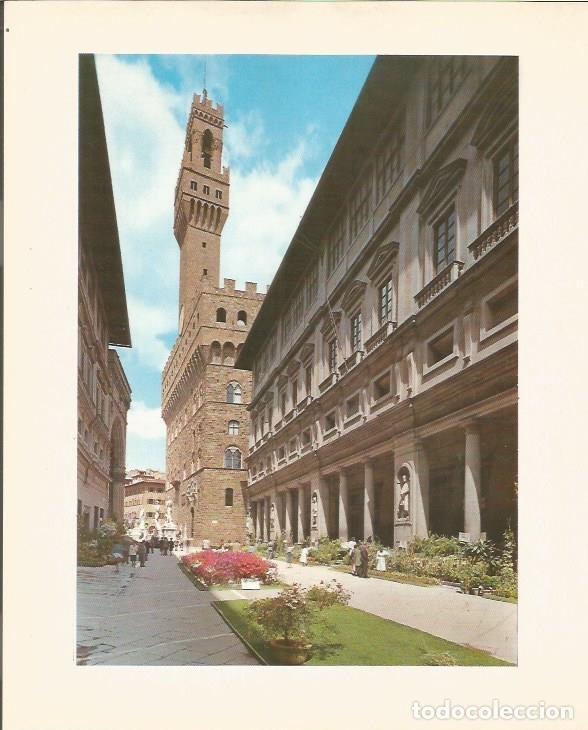 Postais: LAMINA 25361: Fachada de la Galeria de los Uffizi - M. Lenzini y E. Micheletti