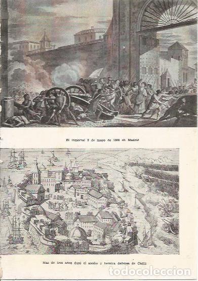 Postales: LAMINA 25341: El 2 de mayo en Madrid y defensa de Cadiz - Carlos Rojas