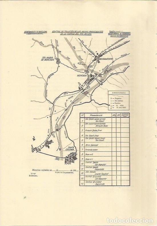 Cartoline: LAMINA 25589: Control de polucion de las aguas del Besos - Varios