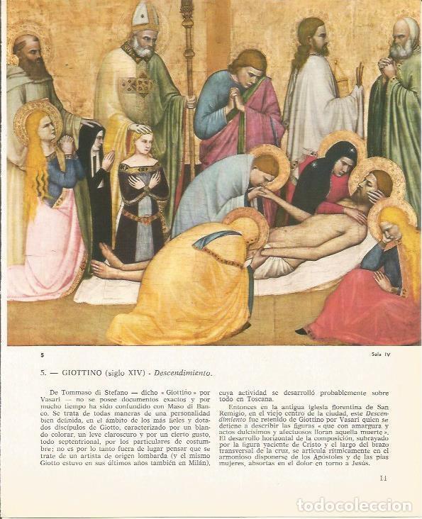 Cartoline: LAMINA 25364: Descendimiento, por Giottino - M. Lenzini y E. Micheletti