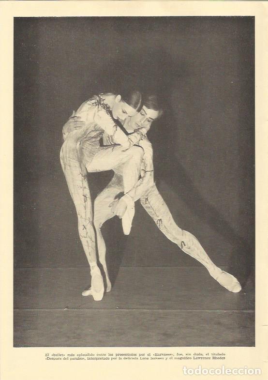 Cartoline: LAMINA 25579: Los bailarines Lone Isaksen y Lawrence Rhodes - Varios