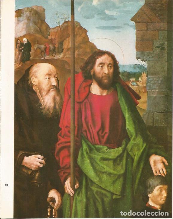 Cartoline: LAMINA 25375: San Antonio y Santo Tomas del Triptico Portinari de Van der Goes - M. Lenzini y E. Mic