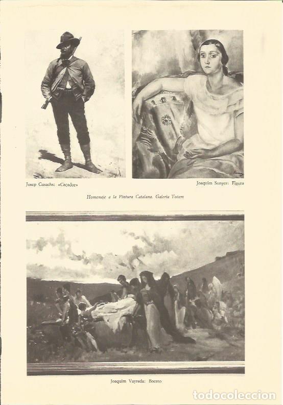 Cartoline: LAMINA 25540: Obras de la exposicion Homenaje a la pintura catalana en la Galeria Totem - Varios