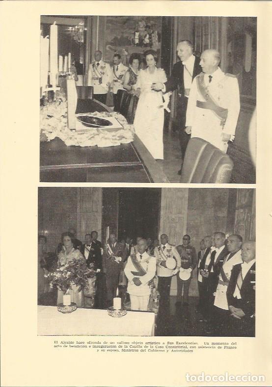 Cartoline: LAMINA 25585: Inauguracion de la Capilla del Ayuntamiento de Barcelona por Franco - Varios