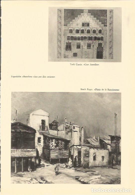 Cartes Postales: LAMINA 25520: Obras de la exposicion Barcelona vista por diez artistas - Varios