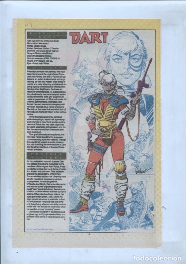 Cartes Postales: Ficha personaje DC Comics numero 169: Dart + Darkseid - VARIOS