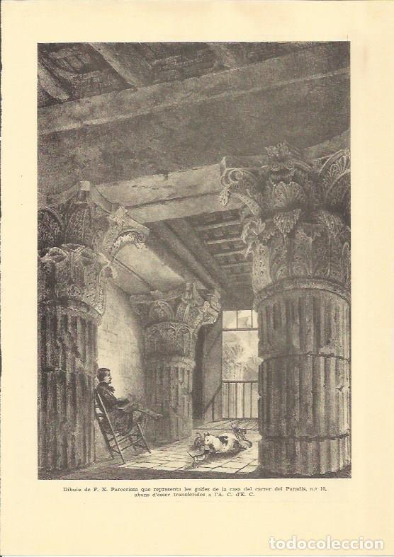 Cartes Postales: LAMINA 25564: Casa de la calle Paradis 10 de Barcelona, por Parcerissa - Varios