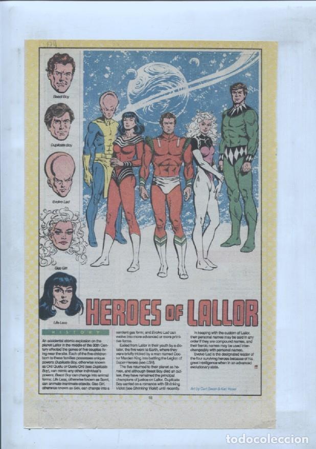 Cartes Postales: Ficha personaje DC Comics numero 179: Heroes of Lallor + Hercules - VARIOS