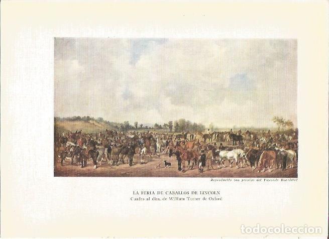 Postkarten: LAMINA 25488: La feria de caballos de Lincoln, por Turner - Sir E. John Russell