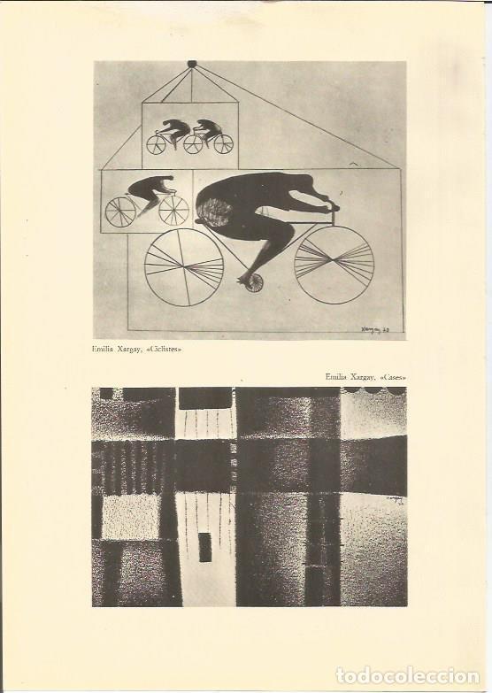 Postais: LAMINA 25518: Ciclistes y Cases de Emilia Xargay - Varios