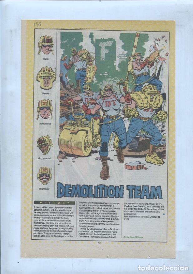 Cartes Postales: Ficha personaje DC Comics numero 196: Demolitkion Team + Deimos - VARIOS