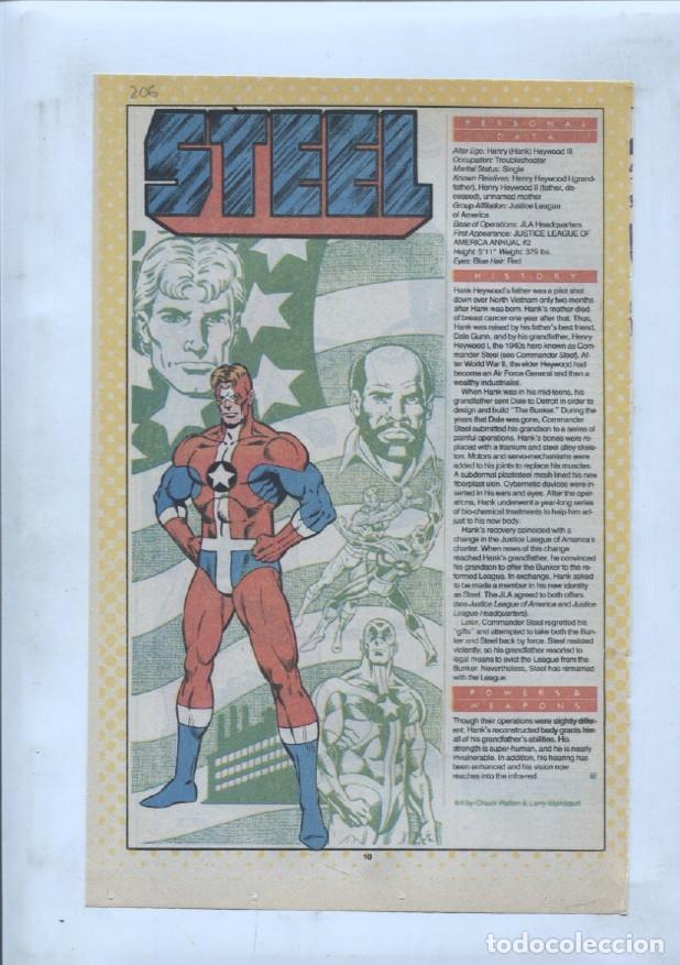 Cartes Postales: Ficha personaje DC Comics numero 206: Steel + Star Sapphine - VARIOS