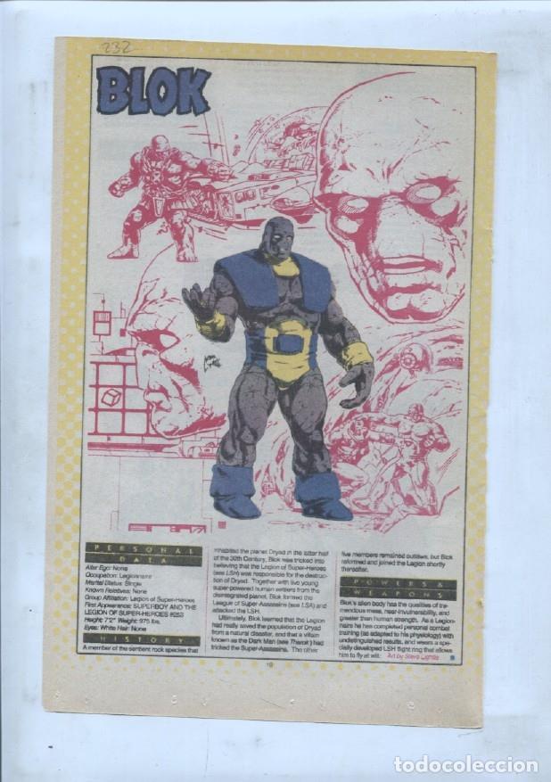 Cartes Postales: Ficha personaje DC Comics numero 232: Blok + Blockbuster - VARIOS