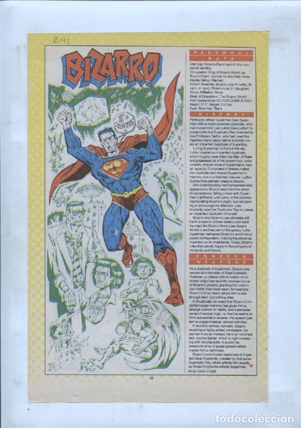 Cartes Postales: Ficha personaje DC Comics numero 241: Bizarro + Big Sir - VARIOS