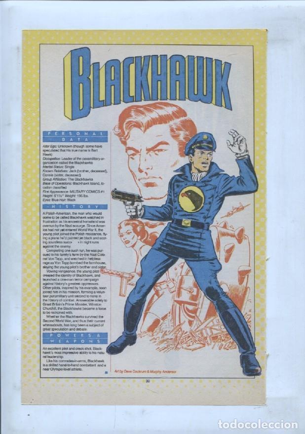 Cartes Postales: Ficha personaje DC Comics numero 237: Blackhawk + Black Hand - VARIOS