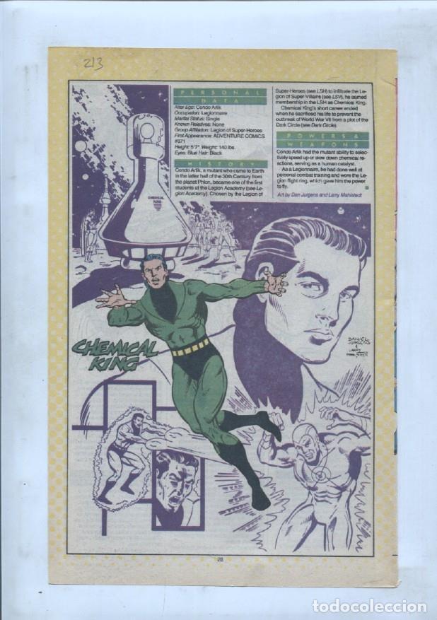 Cartes Postales: Ficha personaje DC Comics numero 213: Chemical King + Cheetah - VARIOS