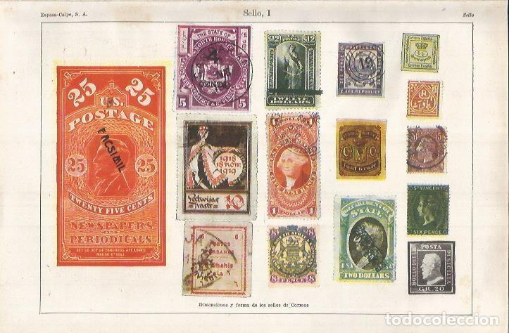 Cartes Postales: LAMINA ESPASA 37094: Sellos de correos - Varios
