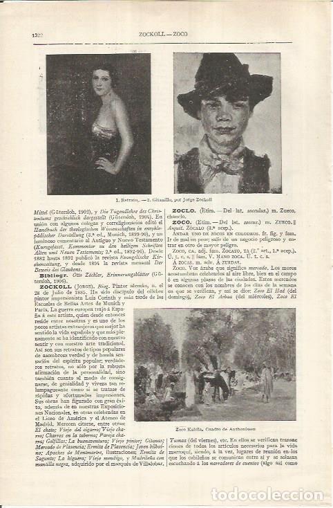 Cartes Postales: LAMINA ESPASA 37021: Retrato y Gitanillo,por Jorge Zockoll - Varios