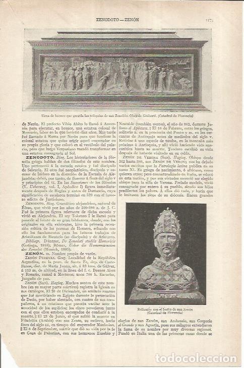 Cartes Postales: LAMINA ESPASA 37009: Urna con las reliquias de San Zenobio en Florencia - Varios