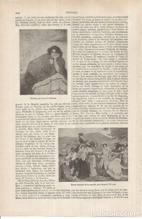 Cartoline: LAMINA ESPASA 37065: Gitana y Paseo despues de la corrida, por Zuolaga - Varios