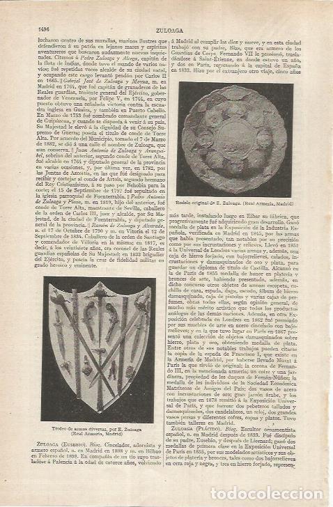 Cartoline: LAMINA ESPASA 37060: Rodela y trofeo de armas, por E. Zubaga - Varios