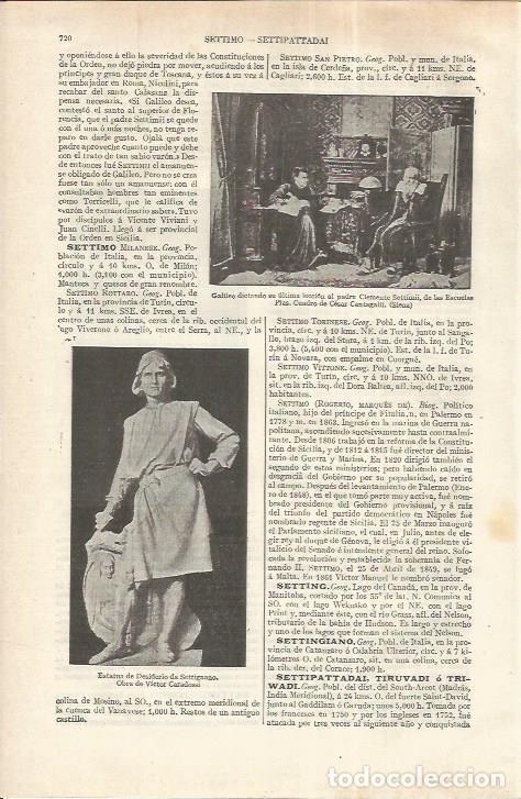 Postales: LAMINA ESPASA 37215: Galileo dictando su ultima leccion, por Cantagalli - Varios