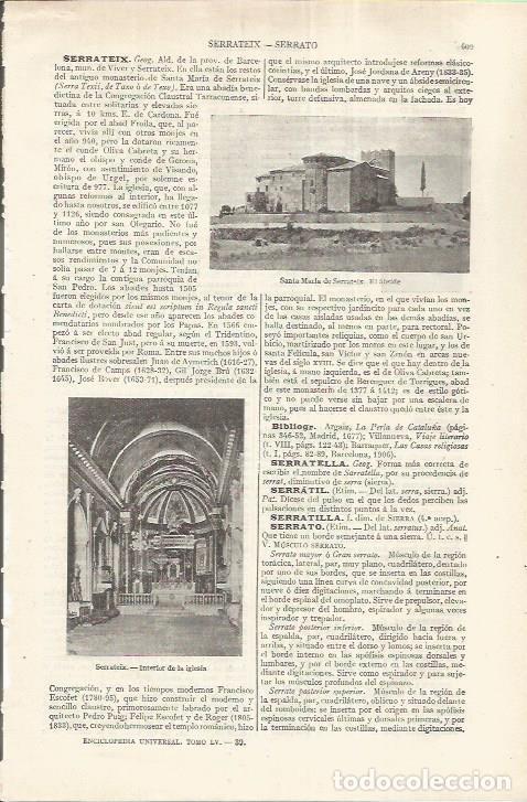 Postales: LAMINA ESPASA 37200: Abside de Santa Maria de Serrateix, Barcelona - Varios