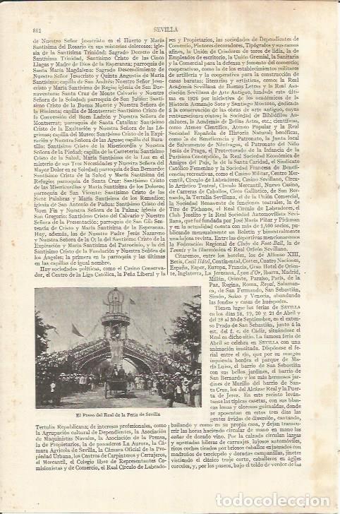 Postales: LAMINA ESPASA 37229: El Paseo del Real en la Feria de Sevilla - Varios